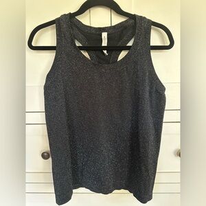 Athleta black tank - with sparkles!